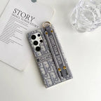 Dior Phone Case Samsung Galaxy Hand Strap S22 23 24 25 26 Ultra Plus
