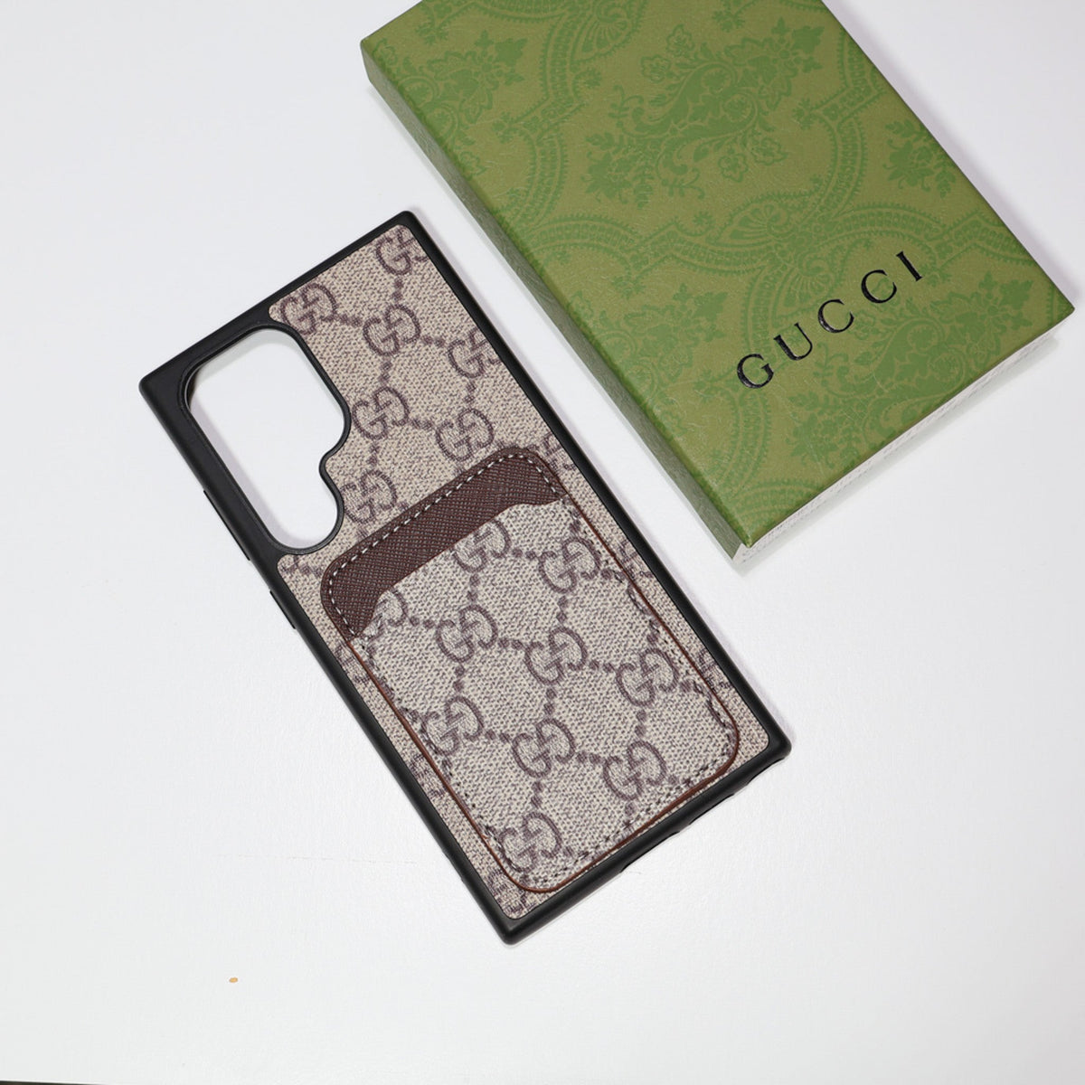 Gucci Samsung Galaxy Phone Case Card Slot For S22 23 24 25 26 Ultra Plus Series