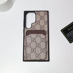 Gucci Samsung Galaxy Phone Case Card Slot For S22 23 24 25 26 Ultra Plus Series
