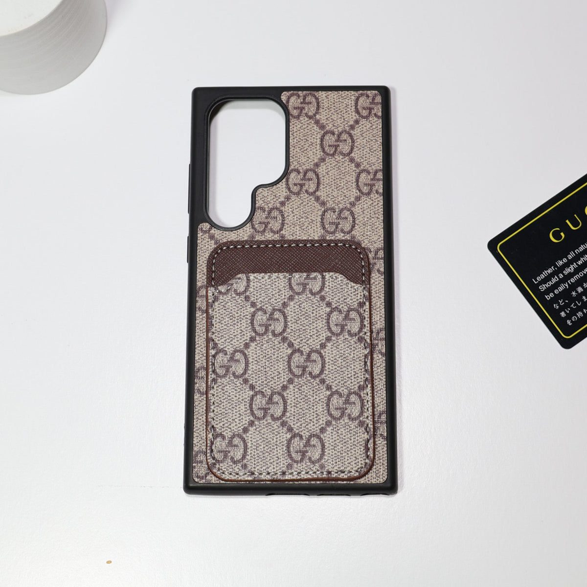Gucci Samsung Galaxy Phone Case Card Slot For S22 23 24 25 26 Ultra Plus Series