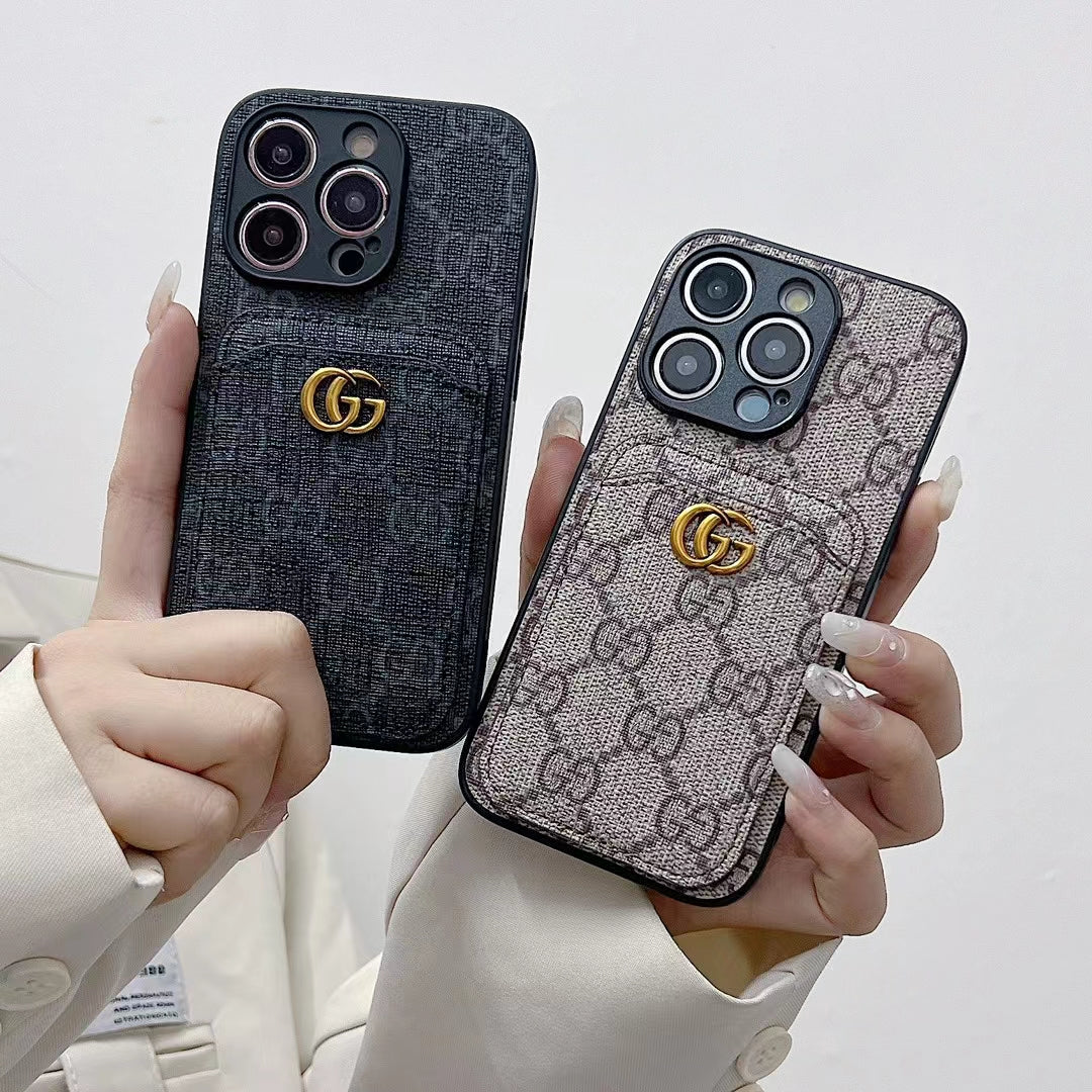 Gucci Card Holder Case Iphone 16 / 16 Pro / 16 Pro Max / 16 Plus