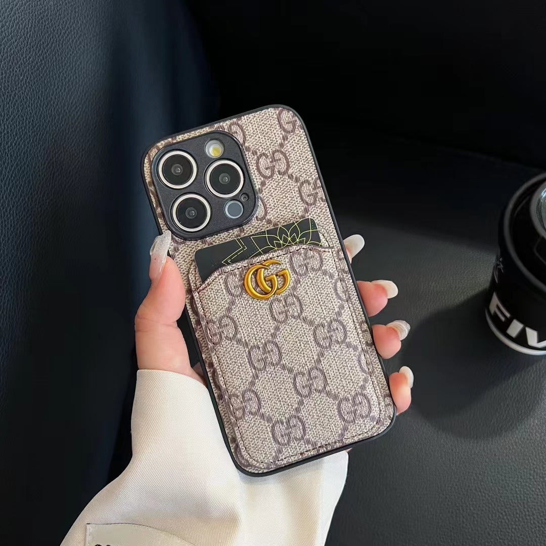 Gucci Card Holder Case Iphone 16 / 16 Pro / 16 Pro Max / 16 Plus