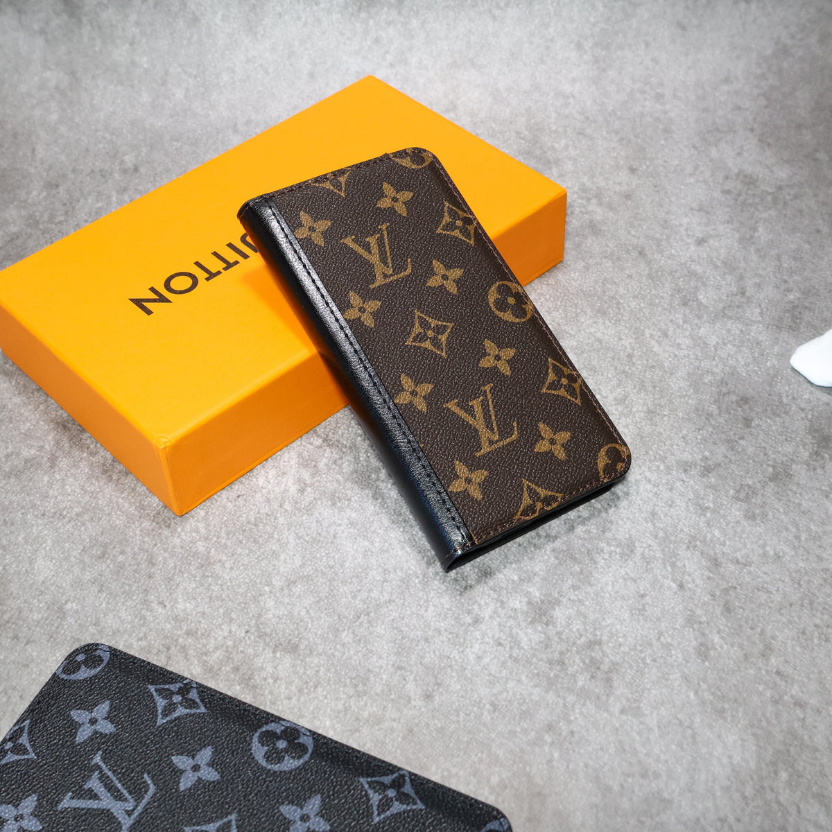 Iphone Wallet Case Lv Leather For 12-17 / Pro / Pro Max / Plus