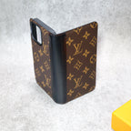 Iphone Wallet Case Lv Leather For 12-17 / Pro / Pro Max / Plus