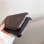 Louis Vuitton Iphone 15 16 Pro Case / Pro Max / Plus / Accent Patched Leather