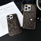 Louis V Phone Case Card Holder Iphone 12 13 14 15 16 Pro Max
