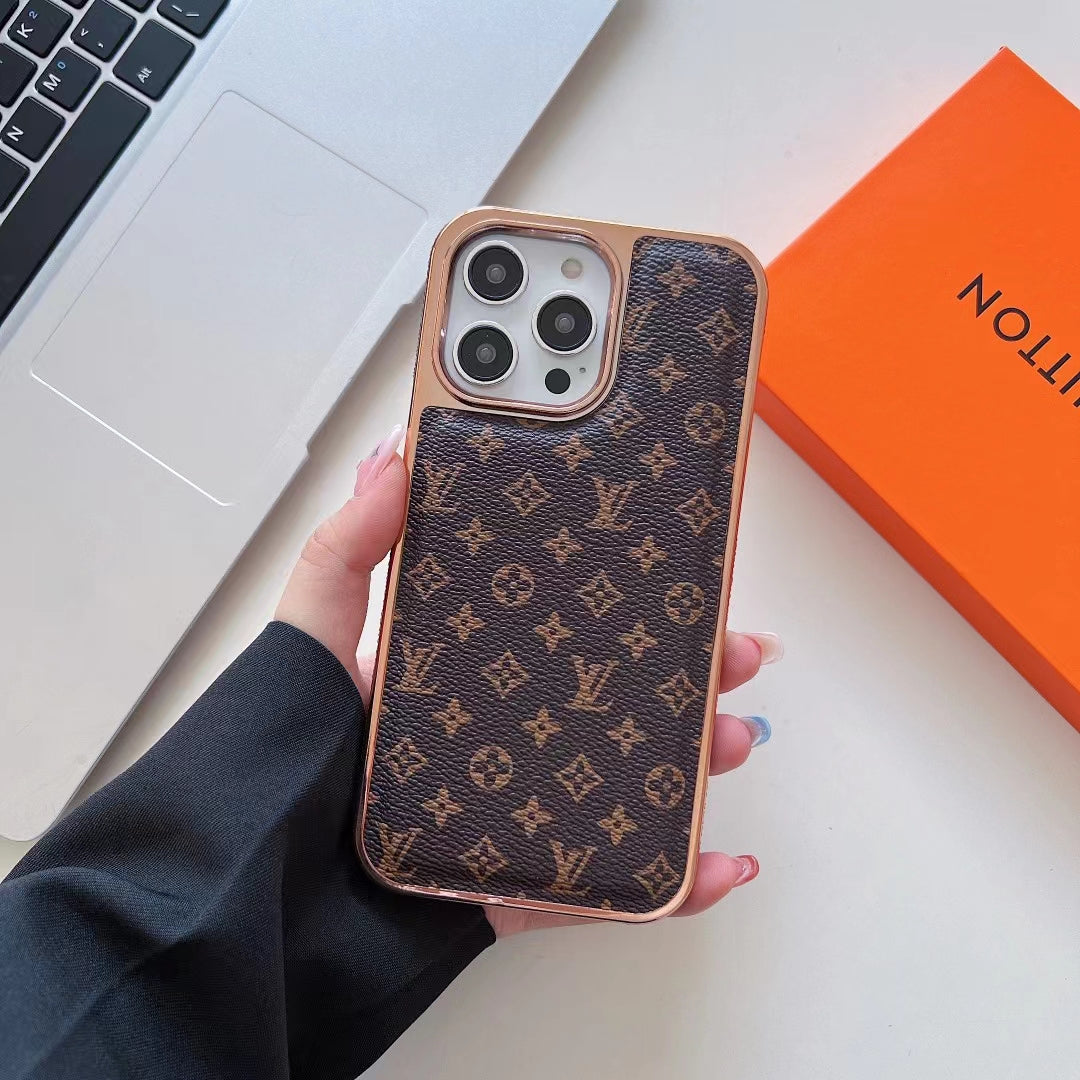 Lv Monogram Phone Case For Iphone 16 Pro Max Plus Series