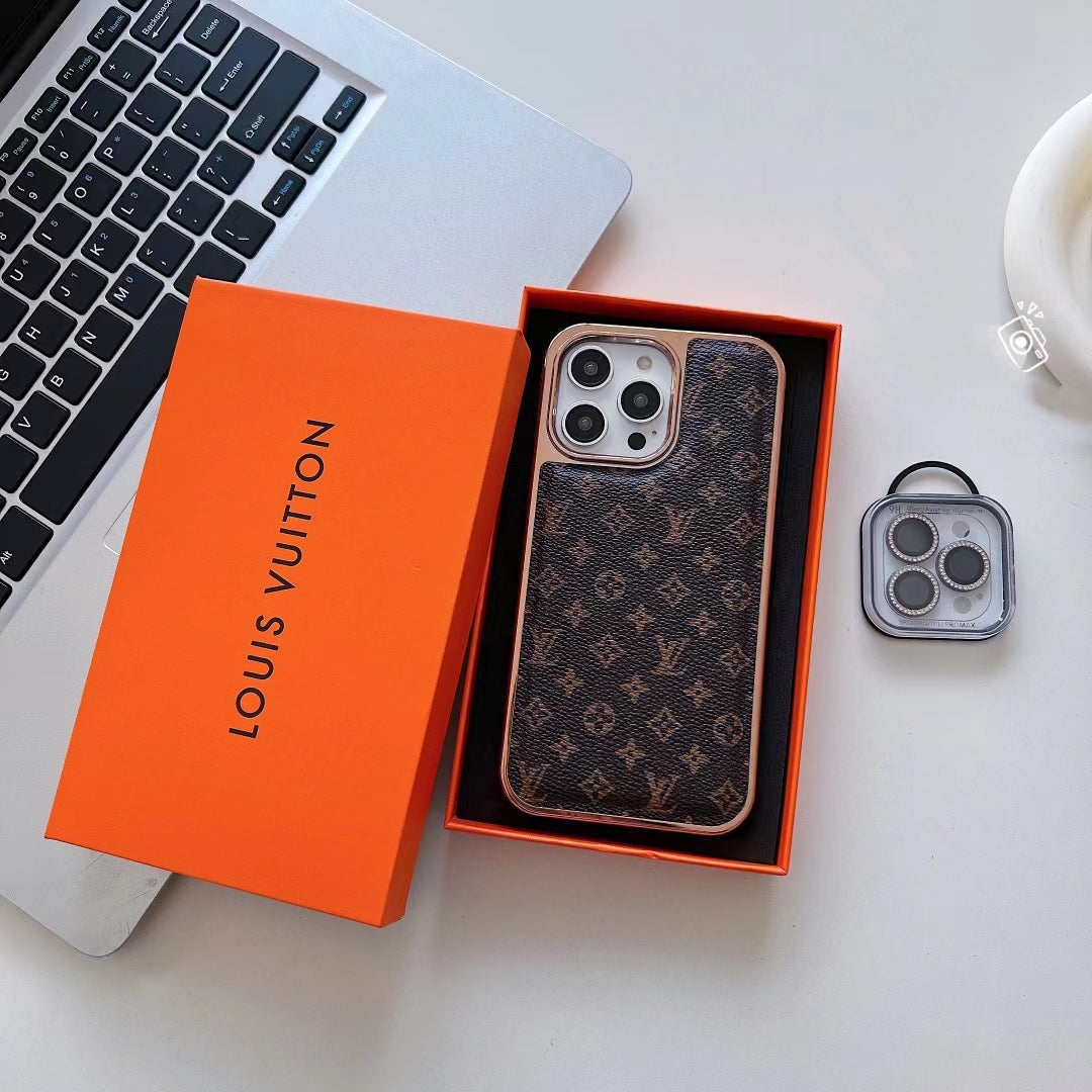 Lv Monogram Phone Case For Iphone 16 Pro Max Plus Series