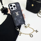 Lv Monogram Card Holder Case Wallet For Iphone 11 12 13 14 15 16 Pro Max Plus