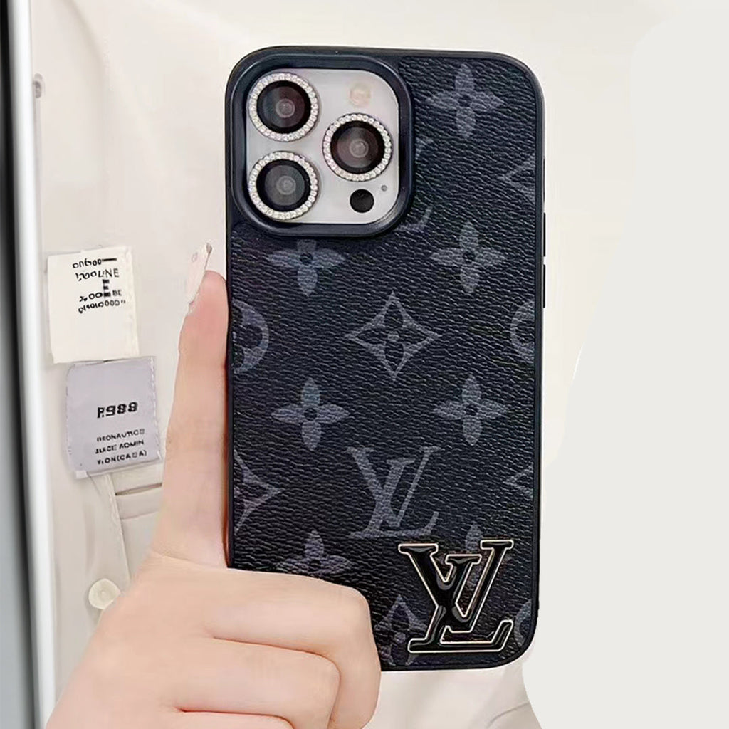 Lv Monogram Luxury Case Iphone 12 13 14 15 16 Pro Max