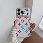 Multicolor Monogram Lv-Style Phone Case For Iphone 13-17 / Pro / Pro Max / Plus / Air